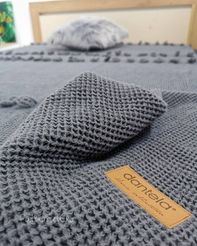 cuvertura de pat de culoare gri