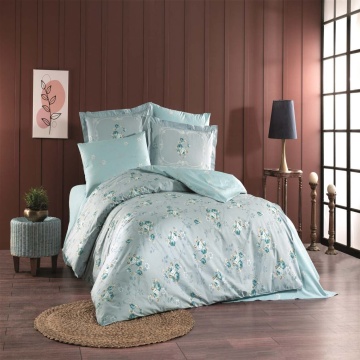 lenjerie de pat culoare verde menta