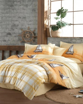 Спално бельо от поплин, 100% памук, за единично легло, Hobby Home, 3 части, HB1-45