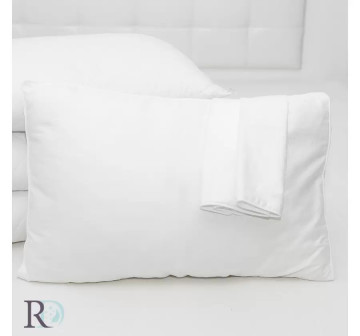 Față de pernă, 50x70 cm, 100% bumbac satin, alb, Roxyma Dream