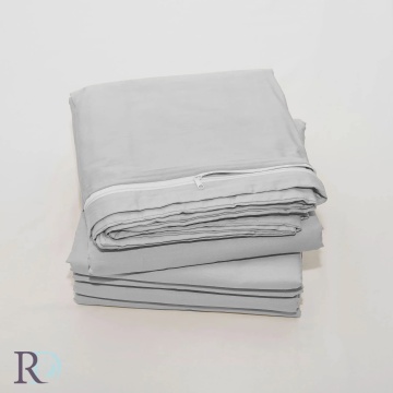 Husa de pilota, 100% bumbac, tesatura satin, gri, Roxyma Dream