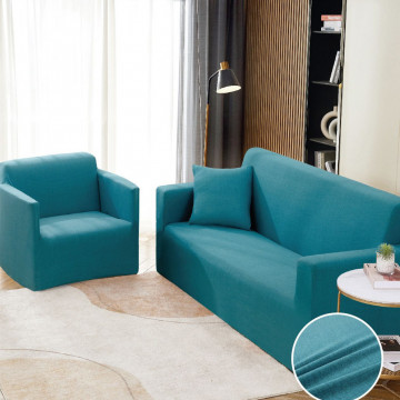 husa canapea 2 locuri culoare turquoise
