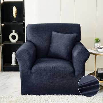 Husa elastica pentru fotoliu, cu brate, bleumarin, HEJ1-54