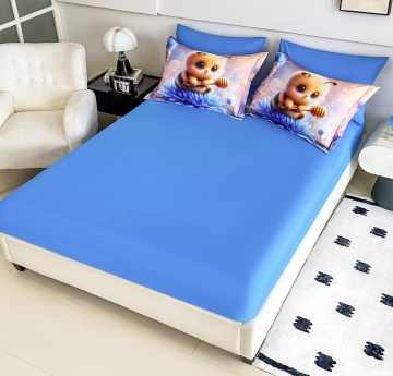 cearceaf cu elastic finet albastru jojo home