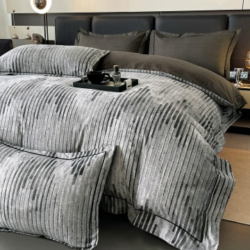 Lenjerie de pat lux JoJo Home LFG-33 - detaliu imprimeu geometric