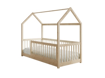 Pat copii ADRK Graja House – 80x180 cm – Pin – SKU CH-GRA-P-180-M