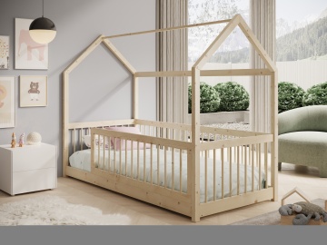 Pat copii ADRK Graja House – 90x200 cm – Pin – fotografie de catalog a modelului