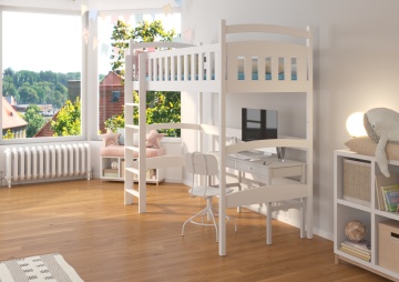 Pat copii ADRK MIAGO – 80x180 cm – Pin – prezentare alternativă a modelului