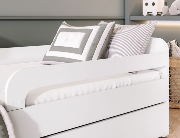 Pat pentru copii ELTAP Duuli, with a mattress, 80x160 cm, alb – prezentare vizuală a designului