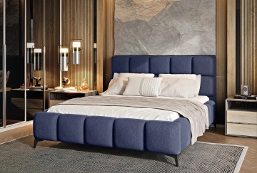 Pat tapițat ELTAP Mist, 180x200 cm, bleumarin, Poco 40 – fotografie de catalog a modelului
