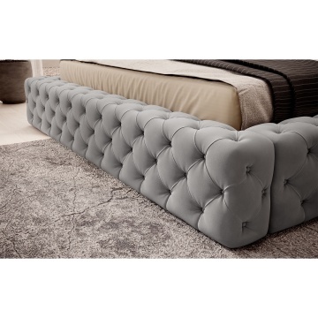 Pat tapițat ELTAP Princce, 160x200 cm, gri, Sola 4 – prezentare vizuală a designului