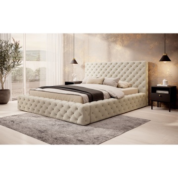 Pat tapițat ELTAP Princce, 180x200 cm, bej, Royal 18 – fotografie de catalog a modelului