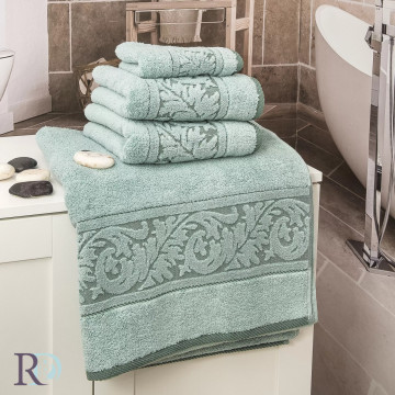 Prosop de baie Michaela, 100% bumbac microcotton, verde mentă, Roxyma Dream