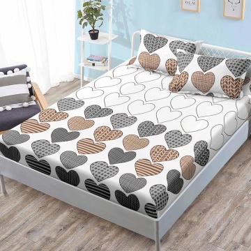 Set cearceaf cu elastic + 2 fețe de pernă, 3 piese, policoton, G-152