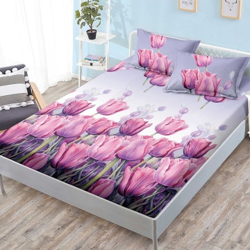 Set cearceaf cu elastic + 2 fețe de pernă, 3 piese, policoton, G-266