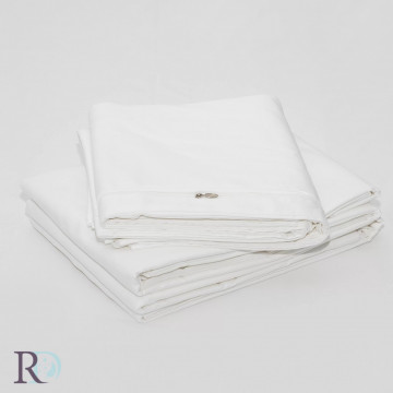 Husă de pilotă, 100% bumbac satin, alb, Roxyma Dream