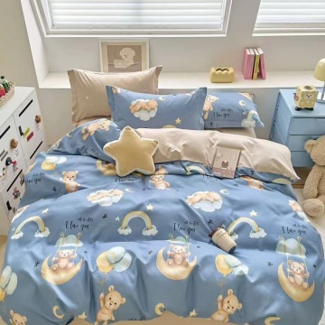 Lenjerie Finet 6 Piese Bleu | Bears & Rainbows | Johnny Home