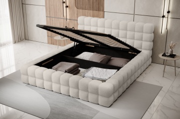 Pat tapițat ELTAP Dizzle Bed, 160x200 cm, bej, Jaffray 18 – vedere suplimentară a modelului
