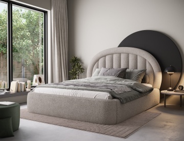 Pat tapițat ELTAP Tapedo Bed, 140x200 cm, bej, Royal 18 – fotografie de catalog a modelului