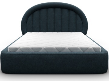 Pat tapițat ELTAP Tapedo Bed, 160x200 cm, bleumarin, Amore 40 – vedere generală a produsului