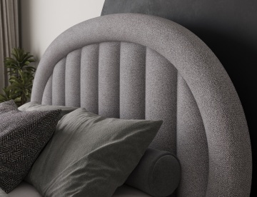 Pat tapițat ELTAP Tapedo Bed, 180x200 cm, gri, Xillar 04 – prezentare a produsului dintr-un alt cadru