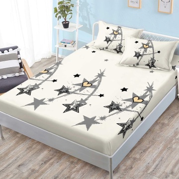 Set cearceaf cu elastic + 2 fețe de pernă, 3 piese, policoton, G-274