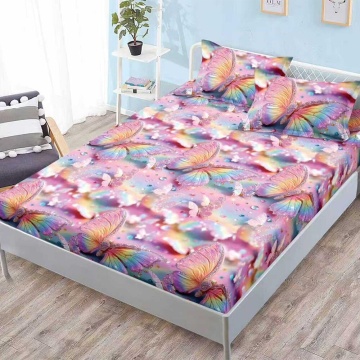 Set cearceaf cu elastic + 2 fețe de pernă, 3 piese, policoton, G-294
