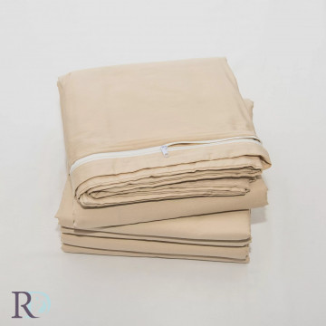 Husă de pilotă, 100% bumbac satin, bej, Roxyma Dream