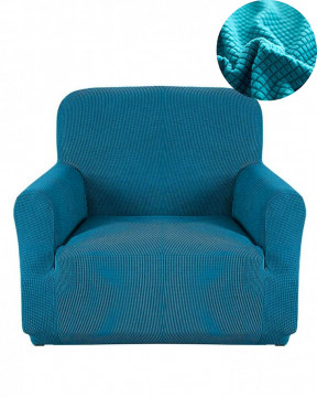 husa pentru fotoliu culoare turquoise