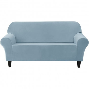 husa canapea 2 locuri culoare bleu