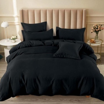 Lenjerie de pat cu cearceaf cu elastic, 6 piese, policoton, 200x230 cm, T194