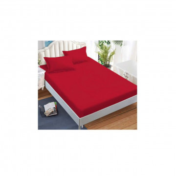 husa de pat cu elastic culoare rosu
