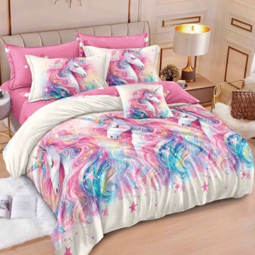 Lenjerie Finet 6 Piese Roz | Magic Unicorn Dreams | Johnny Home