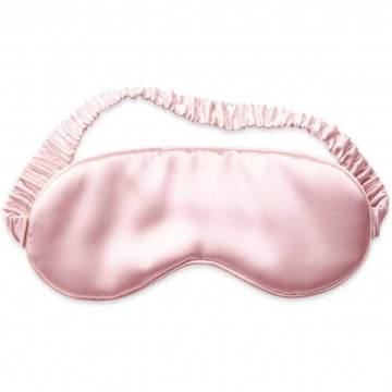 Masca pentru dormit din matase naturala mulberry, 19 momme, roz, SLKM-01