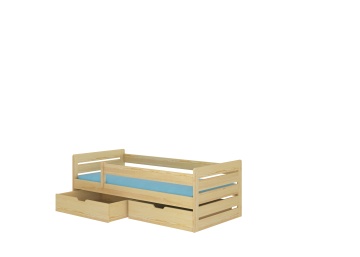 Pat copii ADRK BEMMA – 80x180 cm – Pin natural – fotografie de catalog a modelului