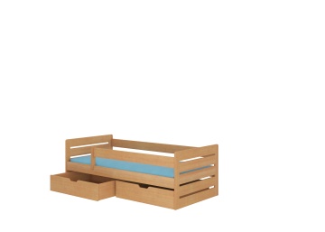 Pat copii ADRK BEMMA – 90x200 cm – Fag – fotografie de catalog a modelului – cadru alternativ al produsului