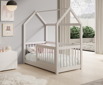 Pat copii ADRK Graja House – 70x140 cm – Alb – prezentare alternativă a modelului