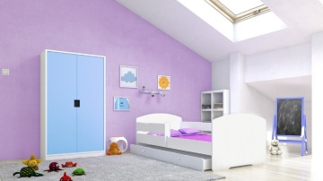 Pat copii ADRK PEPE – 80x160 cm – Alb – cadru alternativ