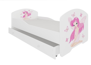 Pat copii ADRK PEPE – 80x160 cm – mobilier PAL laminat – fotografie de catalog a modelului