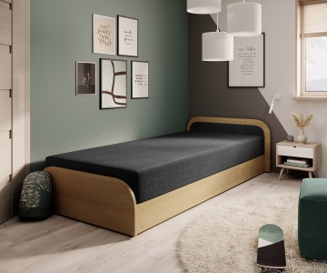 Pat ELTAP Parys, 80x190 cm, negru, Sawana 14 BONELL INTEGRATĂ – imagine suplimentară din galeria modelului – cadru alternativ al produsului