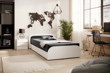 Pat ELTAP Parys W, 80x190 cm, gri închis, Sawana 05 BONELL INTEGRATĂ – prezentare alternativă a modelului – cadru alternativ al produsului