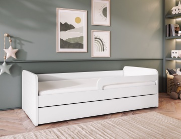 Pat pentru copii ELTAP Duuli, with a mattress, 80x200 cm, alb – imagine de prezentare din galeria produsului