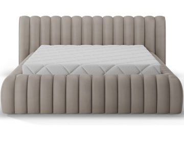 Pat tapițat ELTAP Carilla Bed, 160x200 cm, bej, Sola 18 – vedere generală a produsului