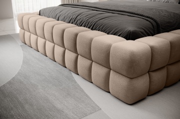 Pat tapițat ELTAP Dizzle Bed, 160x200 cm, bej, Amore 18 – vedere generală a produsului