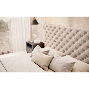 Pat tapițat ELTAP Princce, 160x200 cm, bej, Royal 20 – prezentare alternativă a modelului