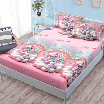 Set cearceaf cu elastic + 2 fețe de pernă, 3 piese, policoton, G-302