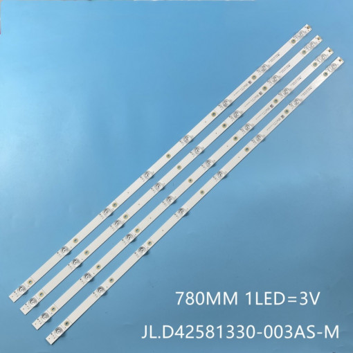 Set barete led tv Hisense, Panasonic 43 inch JL.D42581330-003AS-M 4x8 led, 780mm, 3v
