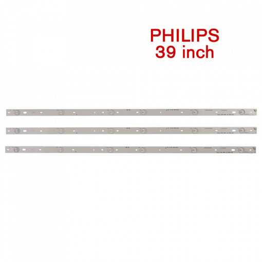Set barete led Philipps 39 inch 39PFL4398H, 39PFL3088H CLO-T39 PHP LD REV.0.2 , 3 barete x 6 led