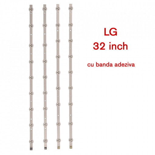 Set barete led TV LG 32 inch, 4 barete de 9 leduri, cip Koreea, 32'' ROW Rev 0.6 1 A/B-Type 6916L-1030A 6916L-1031A(1Set=2A+2B)