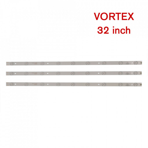 Set barete led Vortex 32 inch LED-V32C02D, B, LED-V32Z02DC L32A06LS01, PB07D 3BL042-001H 3 barete x 9 leduri